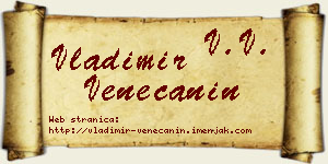 Vladimir Venečanin vizit kartica